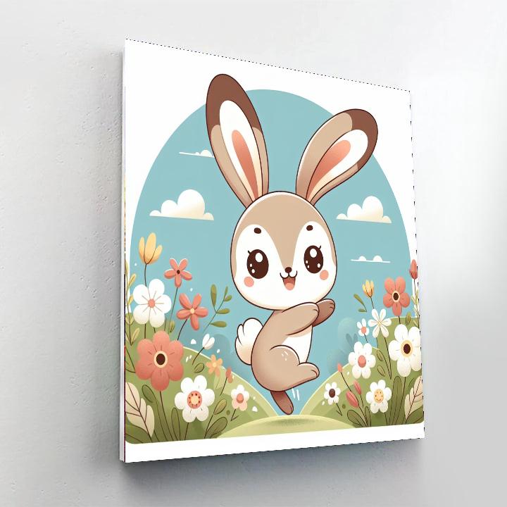 Jubilant Jackrabbit Paint By Number