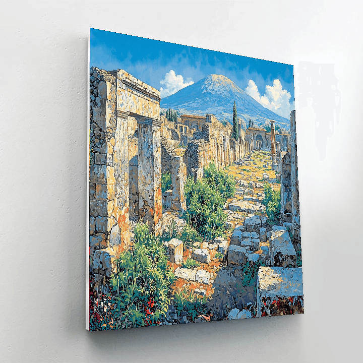 Pompeii Archaeological Site Painting By Numbers Kit