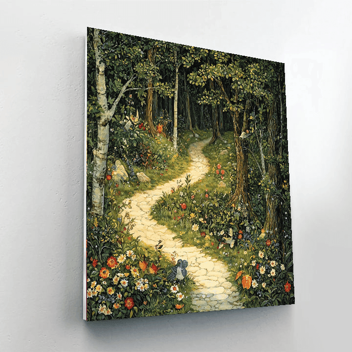 Arthur Rackham Inspired Enchanted Wilderness  Paint By Numbers Art