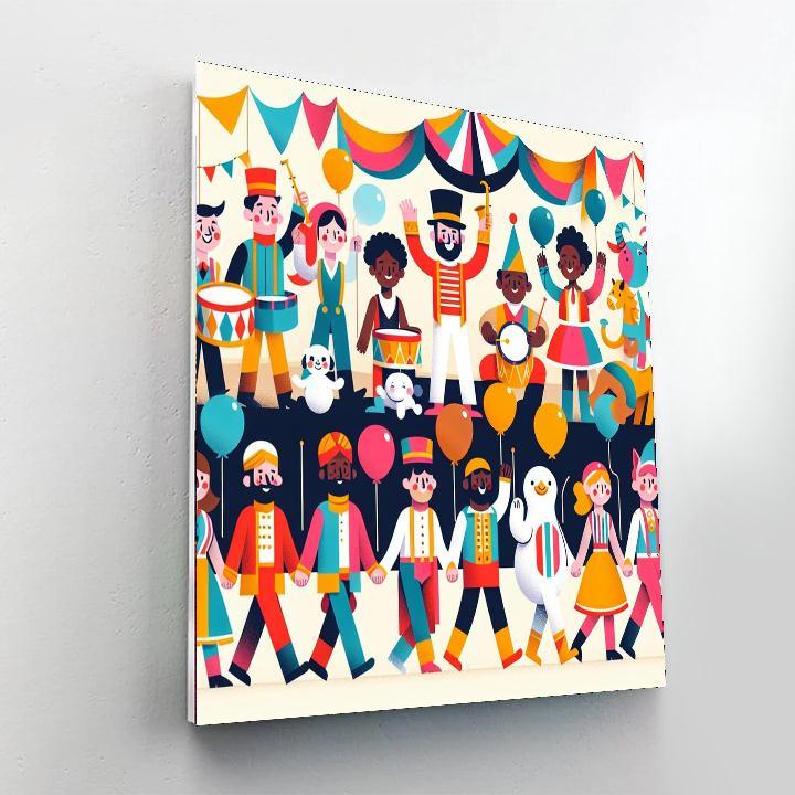 Circus Parade Spectacle Numbered Painting Kits