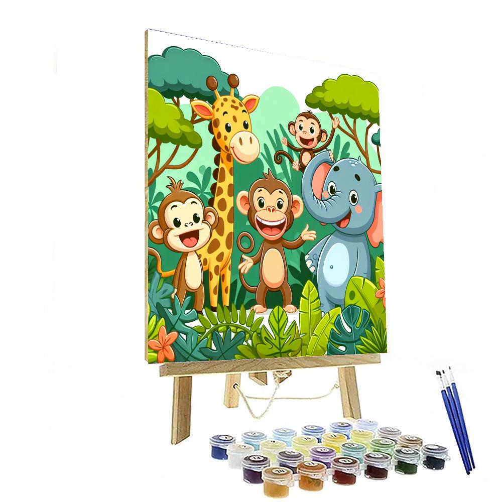 Wacky Wild Animals Paint By Numbers Kits