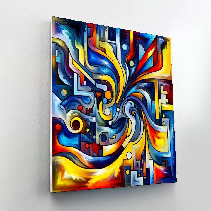 Abstract Emotion Burst DIY Paint By Numbers