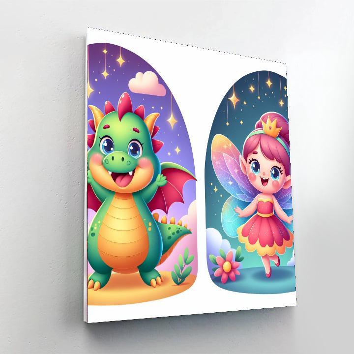 Charming Fantasy Creatures Painting By Numbers Kit