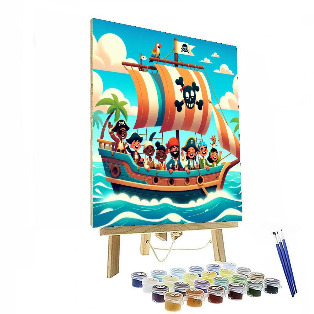 Silly Pirate Adventure Paint By Numbers Kits