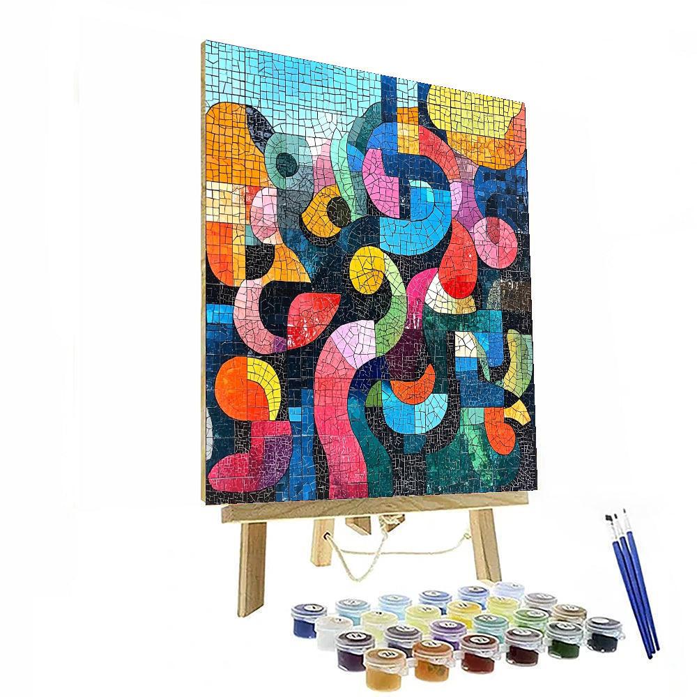 Paul Klee Inspired Mosaic Of Thoughts  Numbered Painting Kits