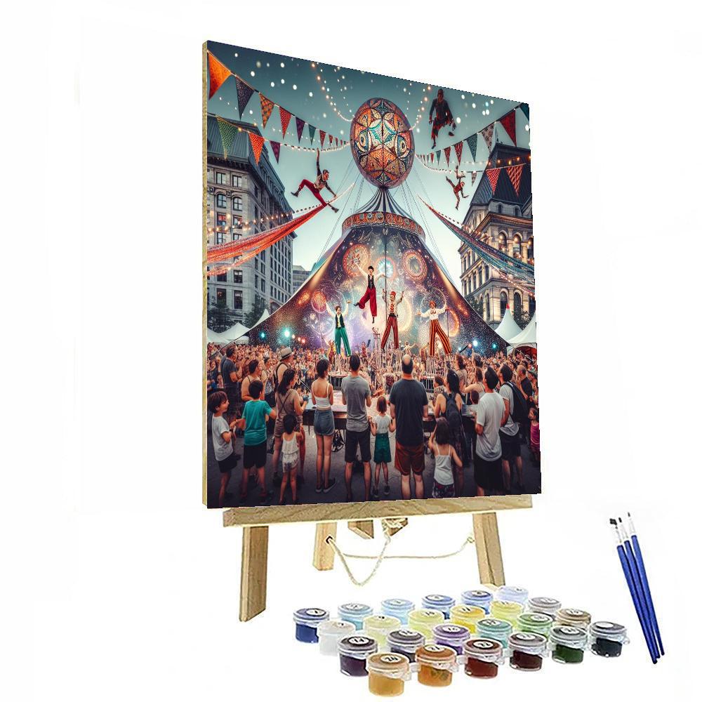 Montreal Cirque Festival - Montreal, Canada Number Painting