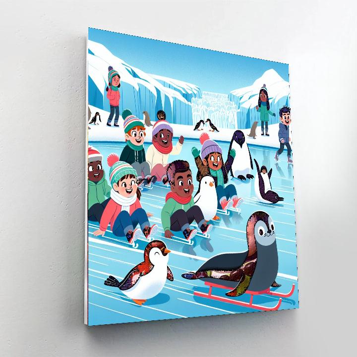 Glacial Glacier Glide Numbered Painting Kits