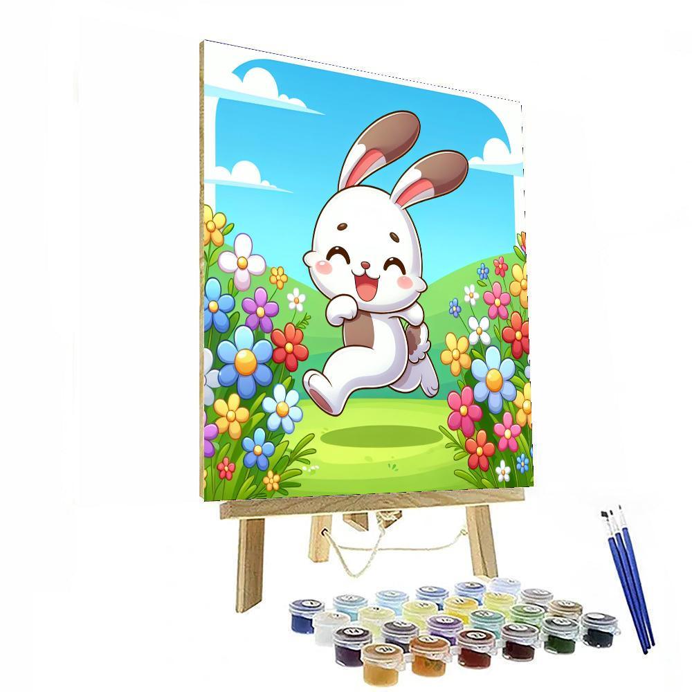 Cheerful Rabbit Painting By Numbers Kit
