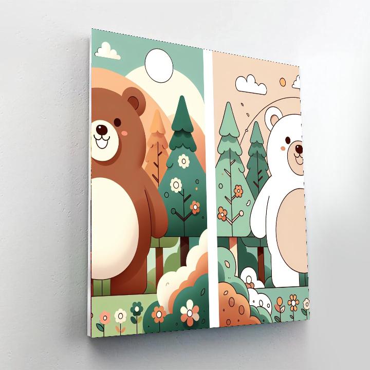 Sunny Bear Numbered Painting Kits