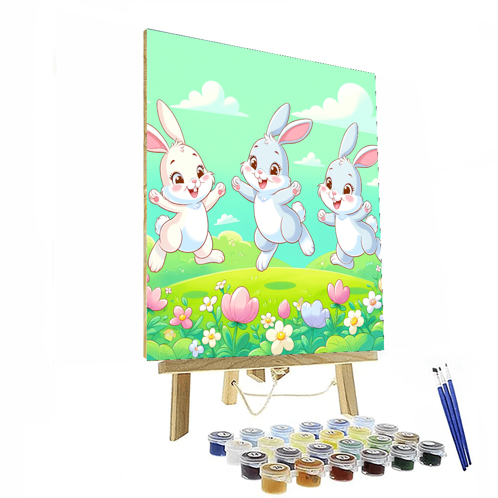 Charming Rabbit Family Paint By Numbers Kits