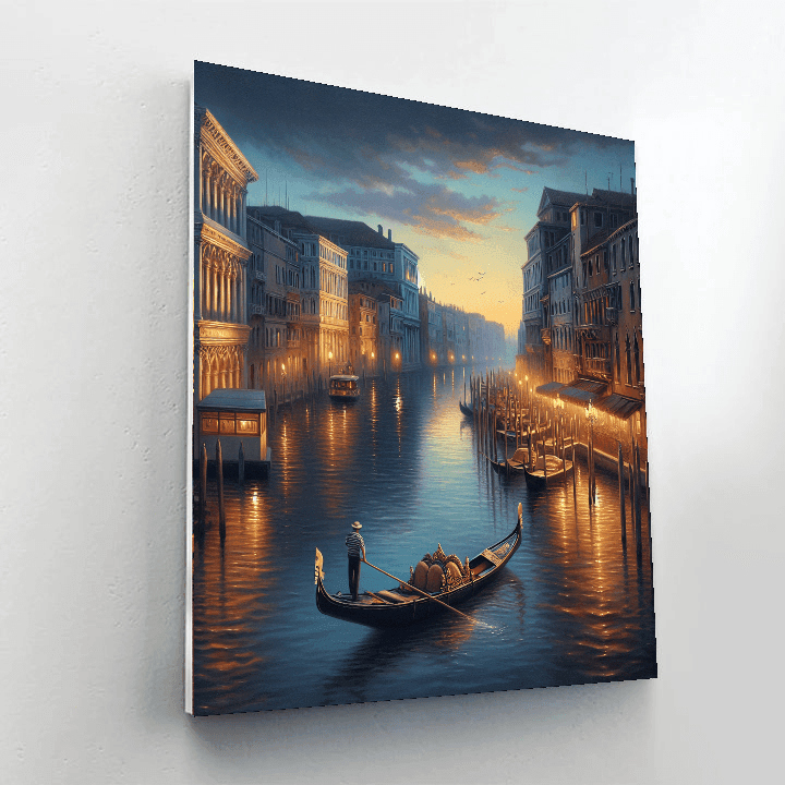 Elegant Venetian Twilight Number Painting