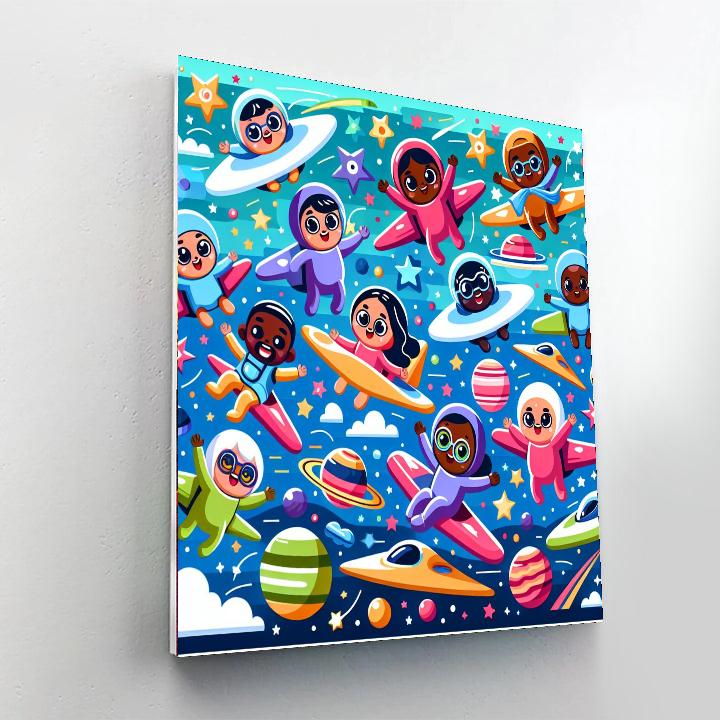 Glorious Galactic Gliders Numbered Painting Kits