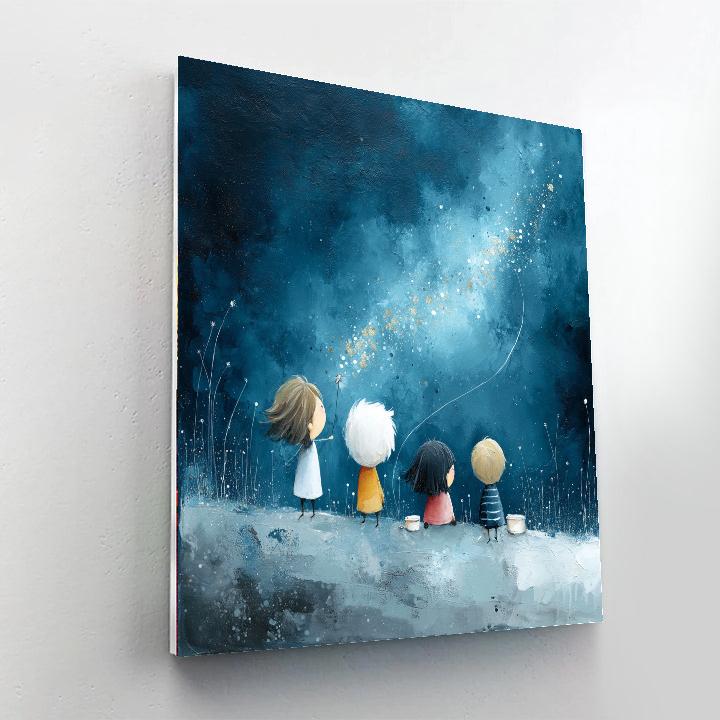 Mothers And Magical Stars DIY Paint By Numbers