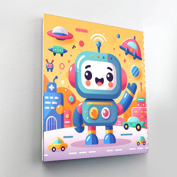 Epic Robots Painting Number Kit