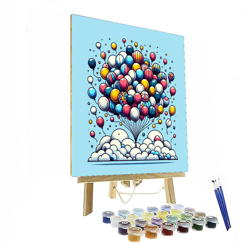 The Fun Balloon Festival DIY Paint By Numbers