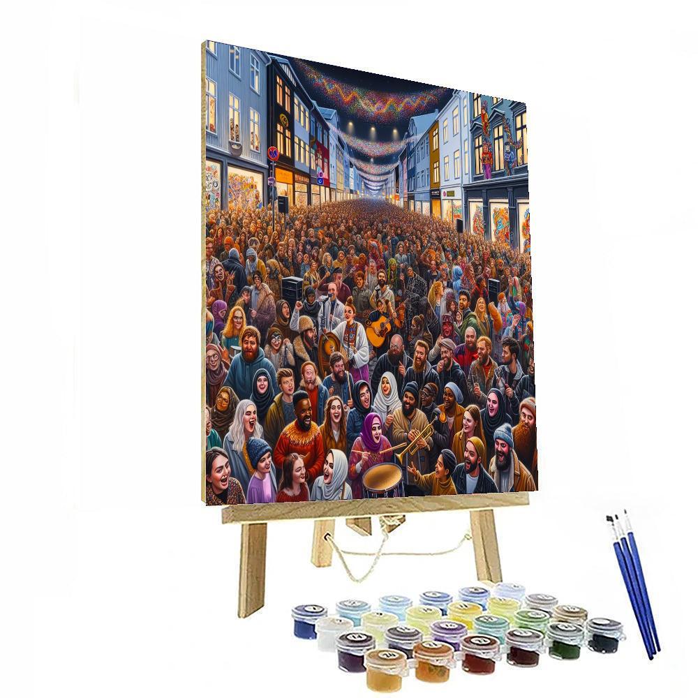 Reykjavik Cultural Night - Iceland Paint By Number