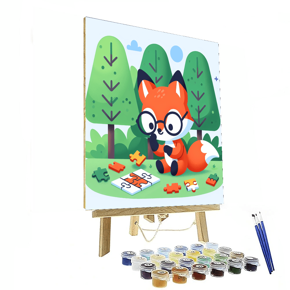 Clever Fox Puzzle Painting By Numbers Kit