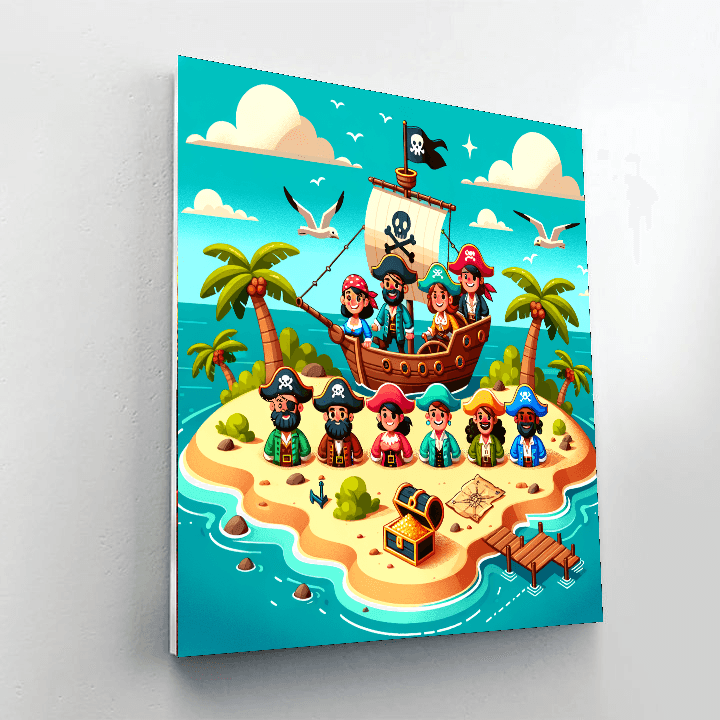 Secret Island Pirates Paint By Numbers