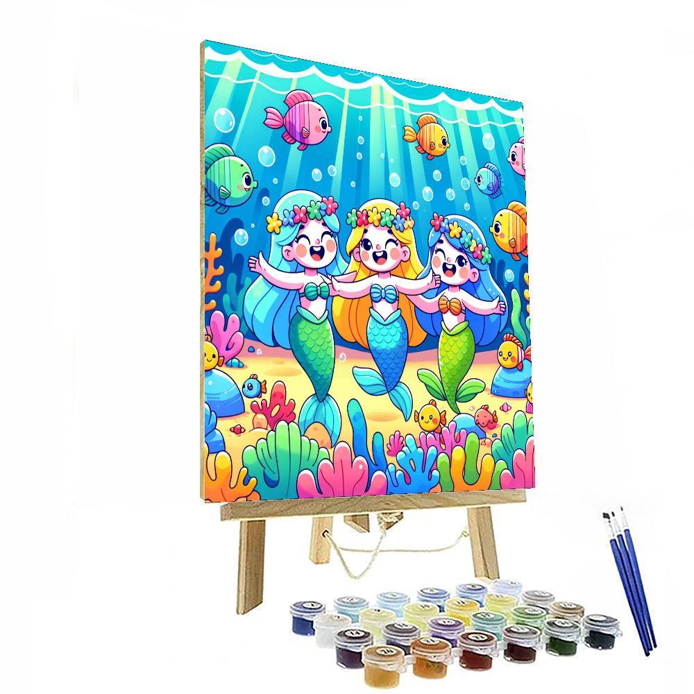 Mermaid's Ocean Festival Paint By Number