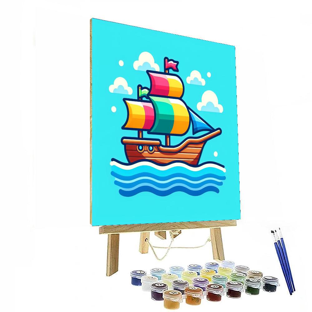 Sailing The Open Seas Paint By Numbers Art