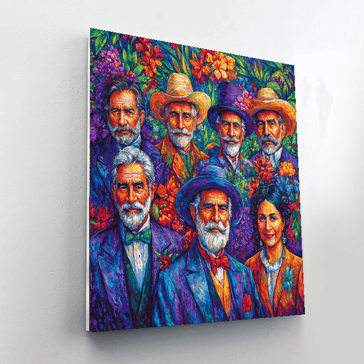 Diego Rivera Inspired Historical Legends  Paint By Number