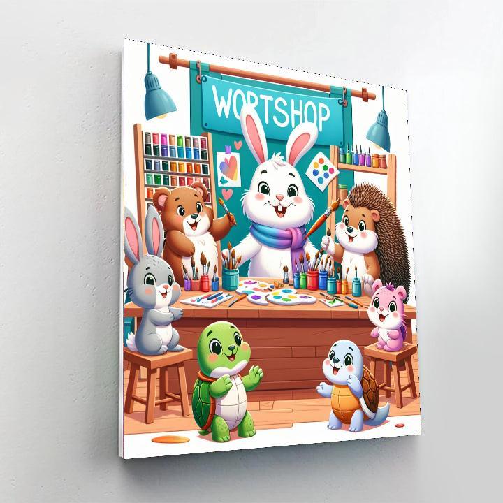 Creative Critter Workshop Painting By Numbers Kit
