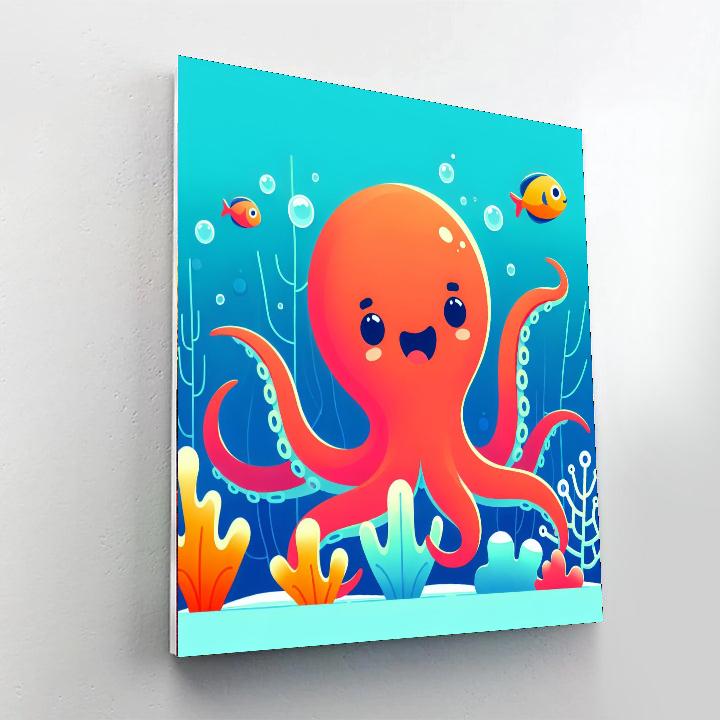 Happy Little Octopus Numbered Painting Kits