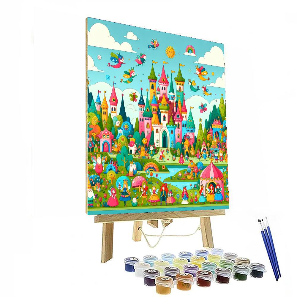 Dreamy Fairy Tale Kingdom Paint By Numbers Art