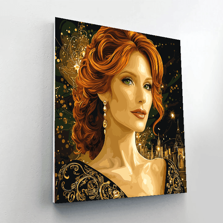 Jessica Chastain: A Strong Spirit In A World Of Shadows Painting Number Kit