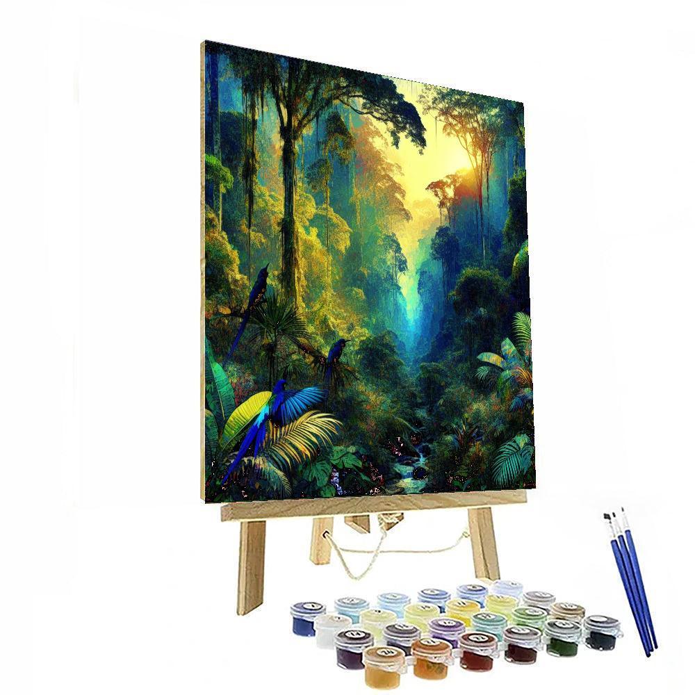 Rainforest Awakening DIY Paint By Numbers