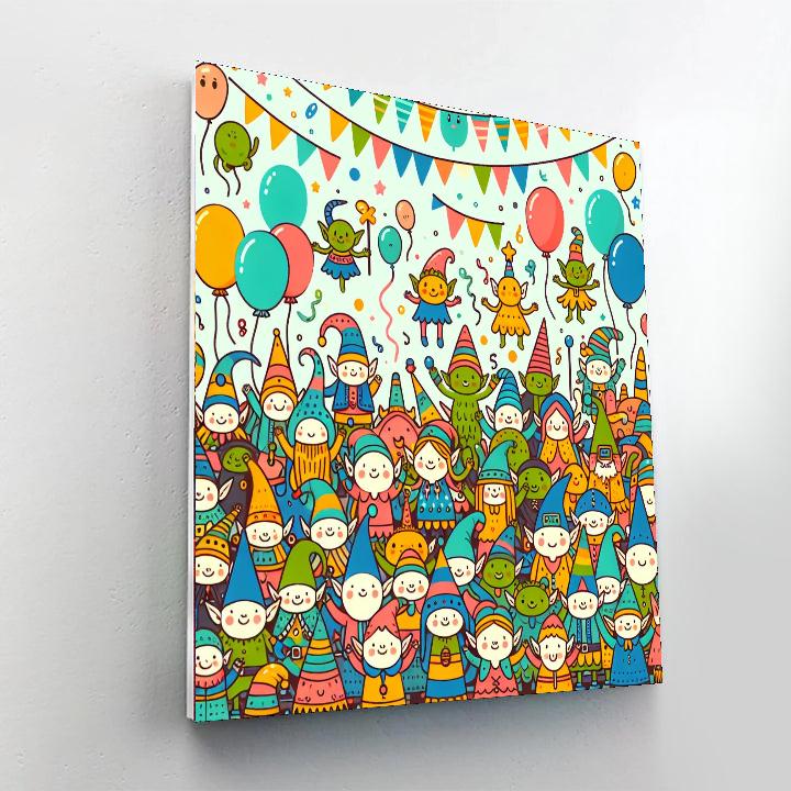 Giggling Goblin Gala Paint By Numbers Art