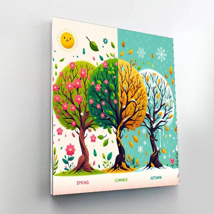 Seasonal Celebration Paint By Numbers Art