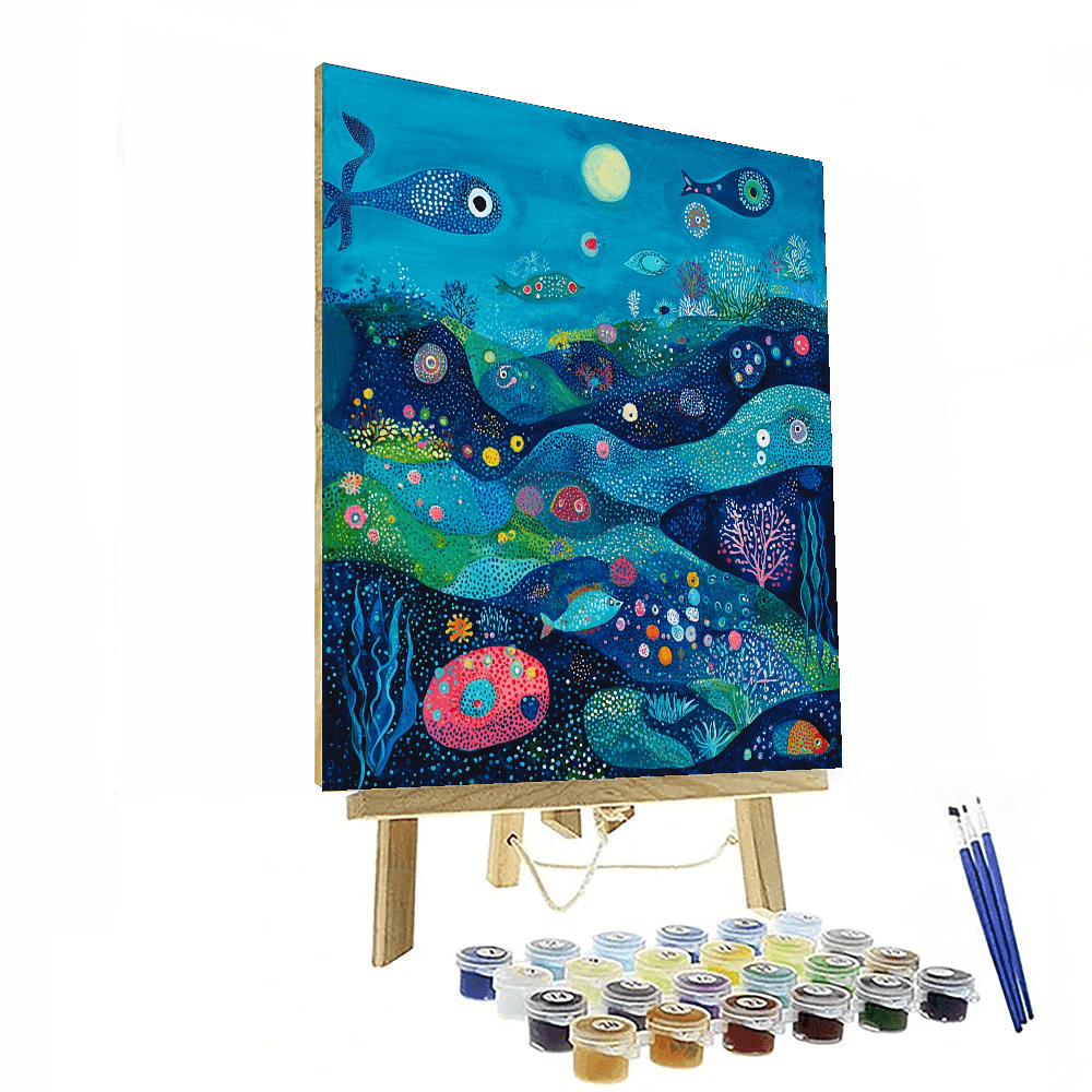 Miro Inspired Surreal Underwater World Paint By Numbers Kits