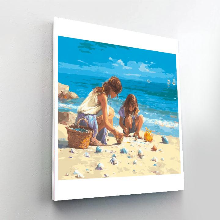 Memories On The Seaside DIY Paint By Numbers