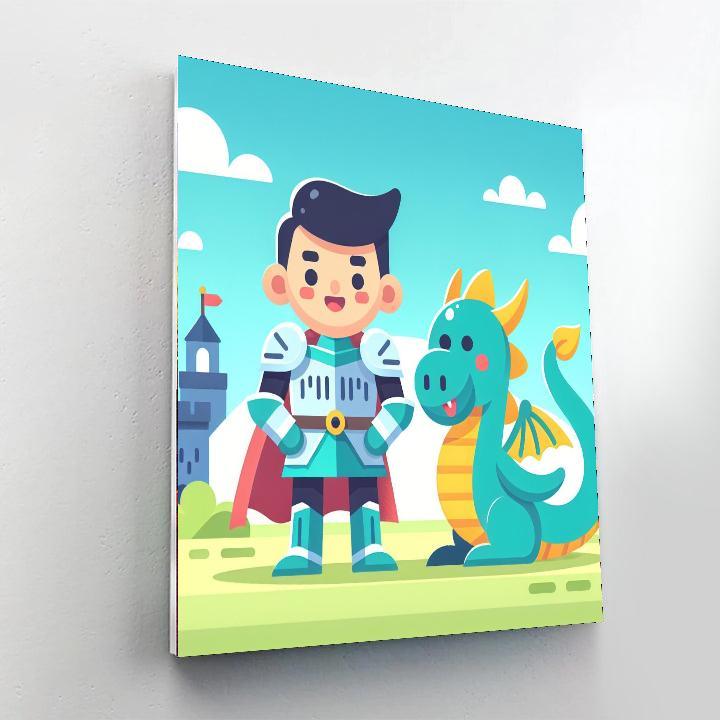 Mighty Knight Painting By Numbers Kit