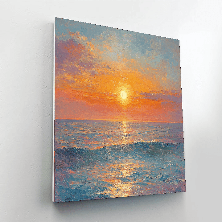 J.M.W. Turner Inspired Dreamy Ocean Horizon  Paint By Numbers Kits