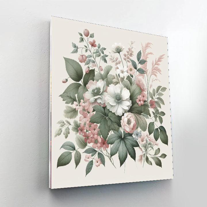 Elegant Botanicals Paint By Numbers Art