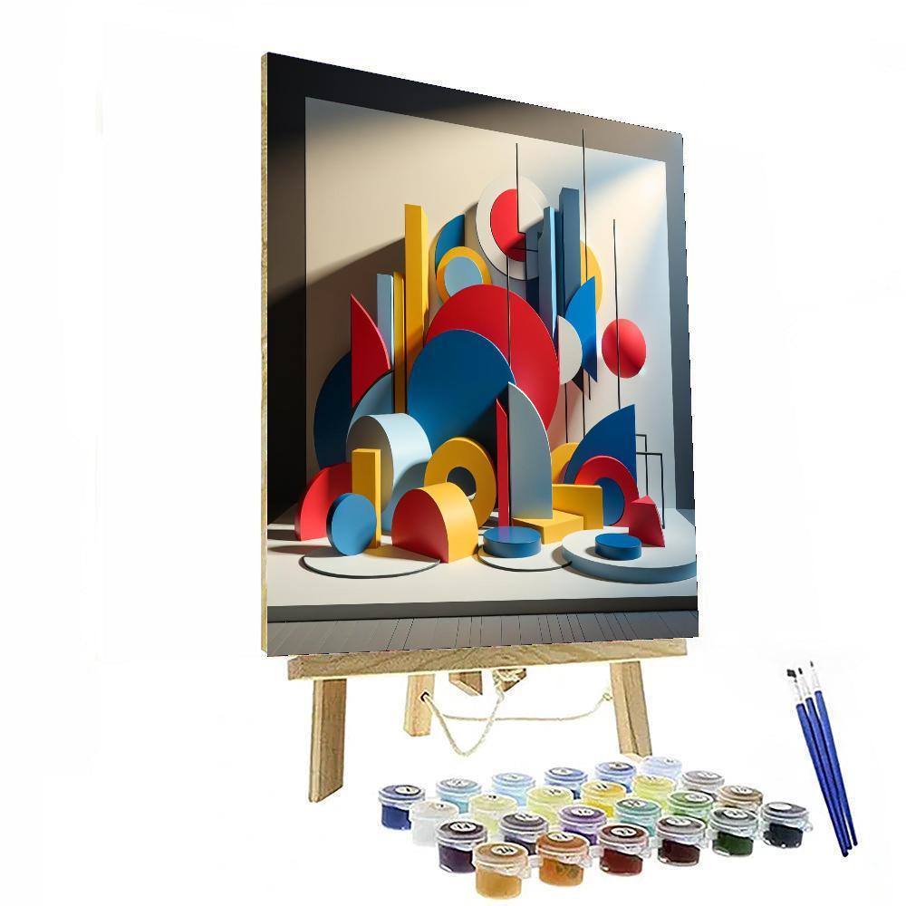 Modern Geometric Expressions Paint By Color