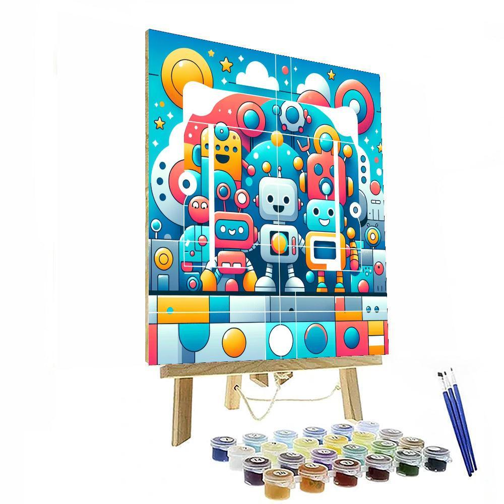 Exciting Robot World Paint By Number