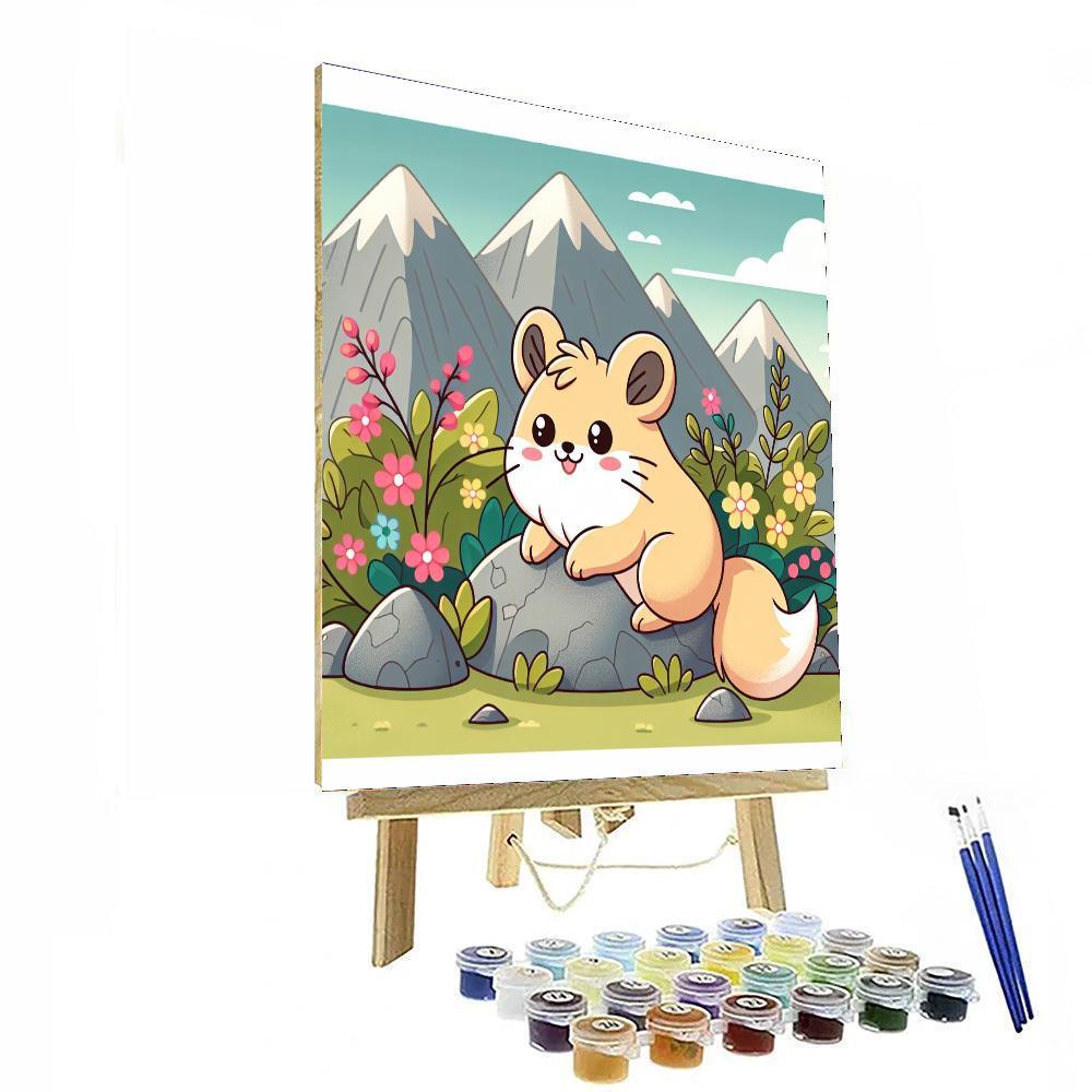 Purring Pika Paint By Numbers Art