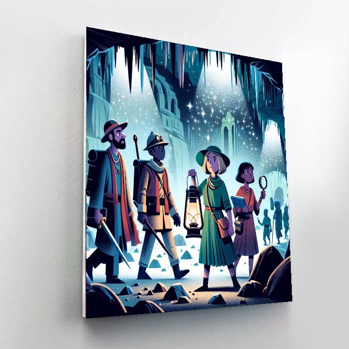 Explorer's Secret Cavern Painting Number Kit