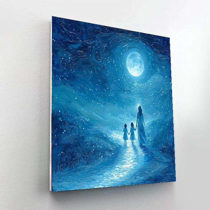 Luminous Paths Number Painting