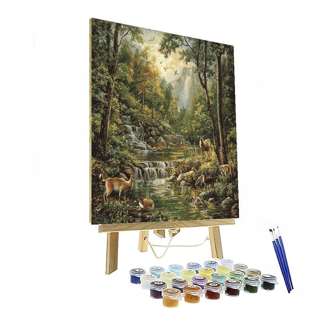 Sir Edwin Landseer Inspired Wildlife Sanctuary Symphony  Paint By Color