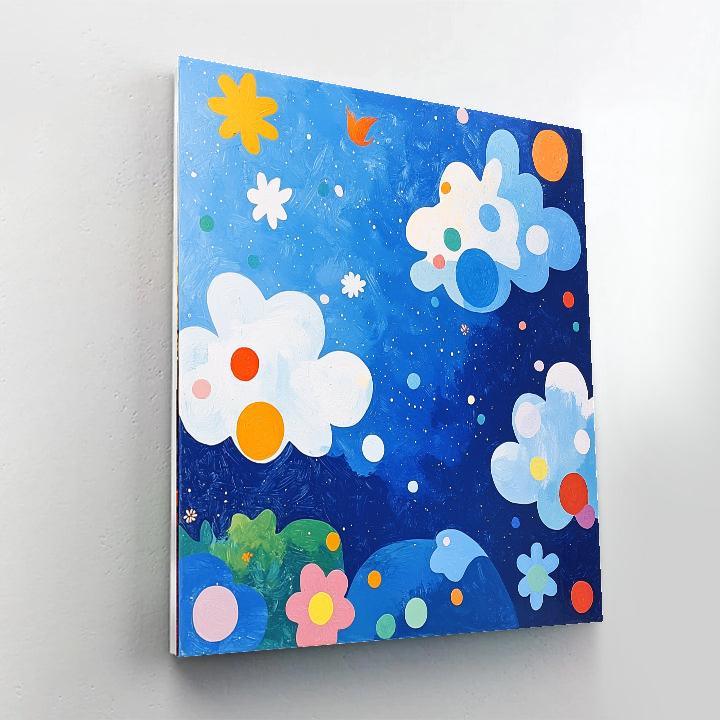 Joan Miró Inspired Fanciful Clouds  Paint By Number