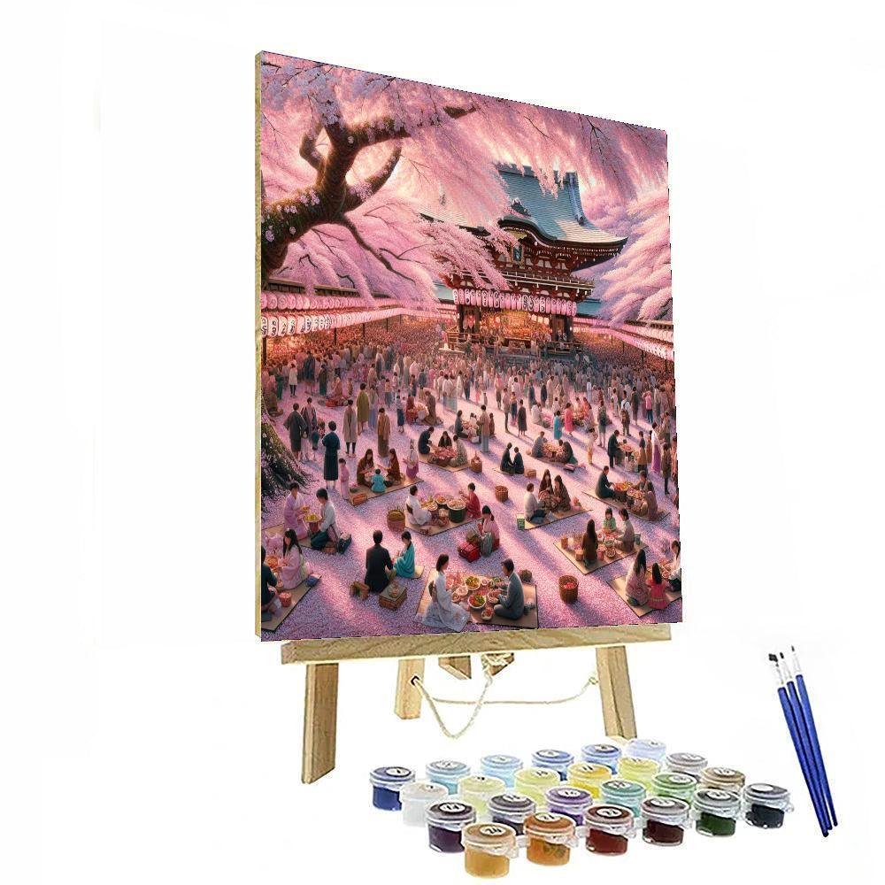 The International Cherry Blossom Festival - Japan Painting By Numbers Kit