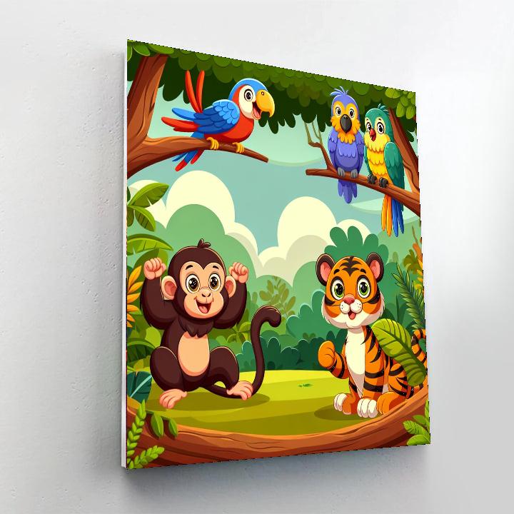 Charming Jungle Expedition Numbered Painting Kits