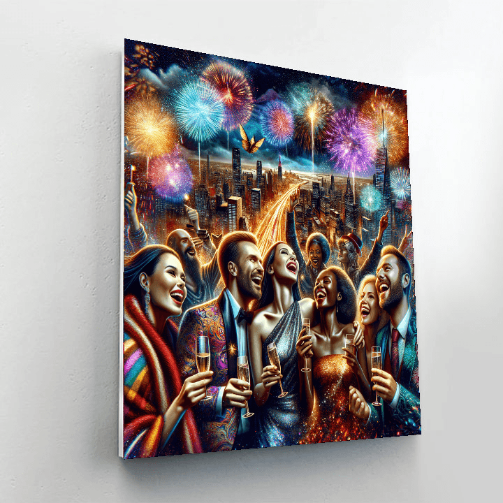 New Year's Eve Celebration Paint By Number