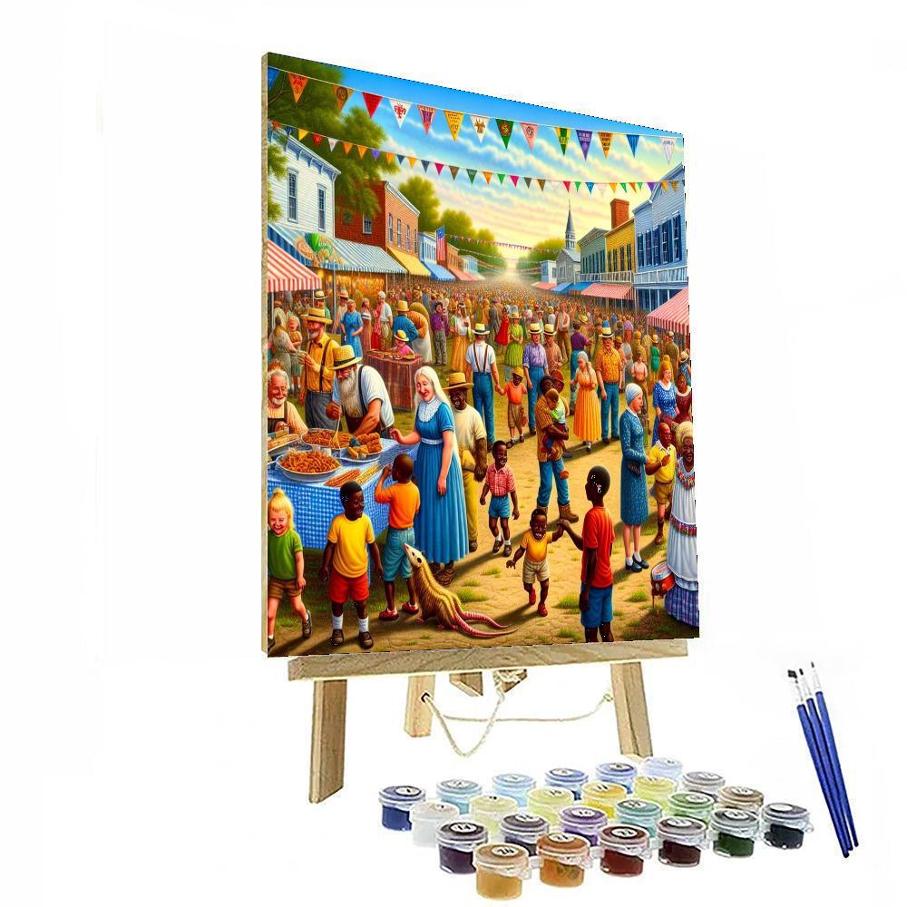 Opossum Festival - Hattiesburg, Mississippi, Usa Paint By Numbers Kits