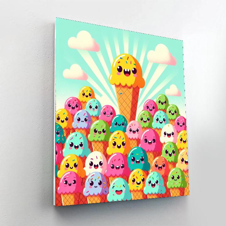 Whimsical Ice Cream Paint By Color