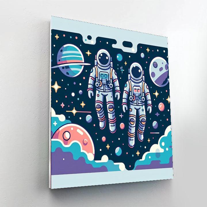 Space Galaxy Explorers DIY Paint By Numbers